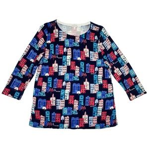 Talbots Outlet City Landscape Sweater EUC